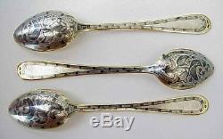 Russian Royal Soviet Tsar 875 Solid Silver Niello Enamel Spoon Kovsh Ladle Cap