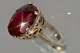 Russian Ruby Rinh Rose Gold 14k Ussr Silver Soviet Jewelry Huge Ruby Ring Gift