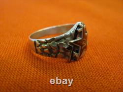 Russian Russia Soviet union Navy Marine VMF Enamel Silver ring