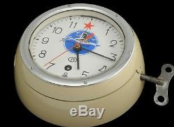 Russian SOVIET SUBMARINE VOSTOK CHRISTOPOL 5-24M NAVY MARINE SHIP WALL CLOCK