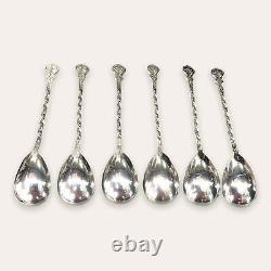 Russian Soviet Era 875 Silver Teaspoons, Set Of 6