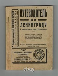 Russian Soviet Illustrated Guide Book Putevoditel po Leningradu + Map, 1928
