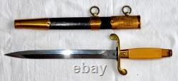 Russian Soviet Navy Dagger Military Army Parade Dirk Bulat Steal Award Medal Pin