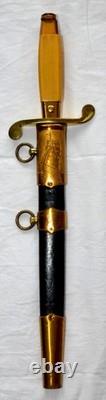 Russian Soviet Navy Dagger Military Army Parade Dirk Bulat Steal Award Medal Pin