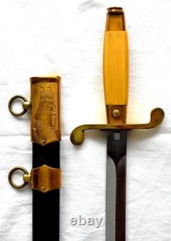 Russian Soviet Navy Dagger Military Army Parade Dirk Bulat Steal Award Medal Pin