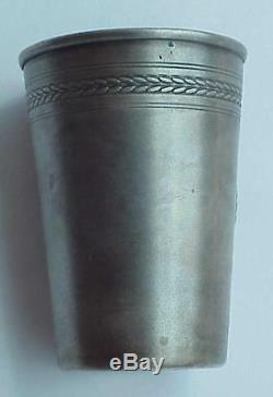 Russian Soviet Nkvd Kgb Revolution Goblet Chalice Vodka Silver Cup Shot Award