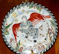 Russian Soviet Propaganda Porcelain Plate Design by Shchekhotikhina Pototskaya