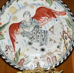 Russian Soviet Propaganda Porcelain Plate Design by Shchekhotikhina Pototskaya