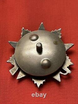 Russian Soviet SILVER Gold Medal Badge Order 1944-45 WWII USSR 771845