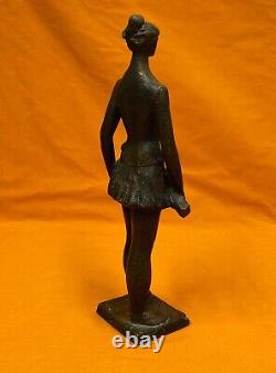 Russian Soviet USSR Bronze Author's Sculpture Tennis Player