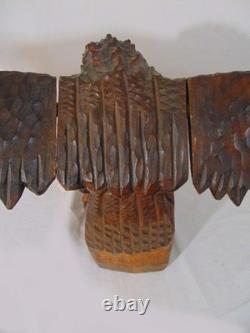Russian Soviet USSR Carved Wood Bird Eagle Sculpture Chick
