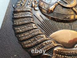 Russian Soviet USSR Coat of Arms border sign plaque badge KGB