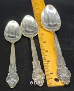 Russian Soviet USSR Melchior MNC Silver Plate Flatware Cutlery 49 Pieces Floral
