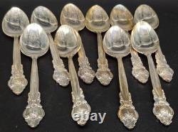 Russian Soviet USSR Melchior MNC Silver Plate Flatware Cutlery 49 Pieces Floral