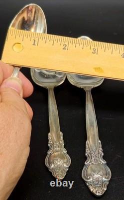 Russian Soviet USSR Melchior MNC Silver Plate Flatware Cutlery 49 Pieces Floral