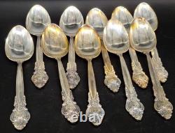 Russian Soviet USSR Melchior MNC Silver Plate Flatware Cutlery 49 Pieces Floral