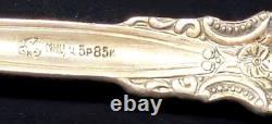 Russian Soviet USSR Melchior MNC Silver Plate Flatware Cutlery 49 Pieces Floral