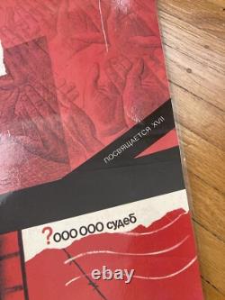 Russian Soviet USSR Propaganda Poster 1926, original Joseph Stalin triptych