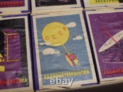 Russian Soviet USSR Space Matchbox Collection GAGARIN VOSTOK 1957 LAIKA RARE Set