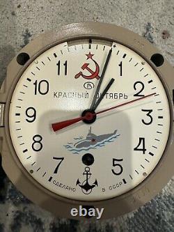 Russian Soviet Union Typhoon-Class Submarine Clock Cold War Limited Edition