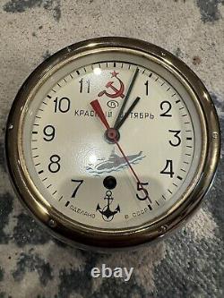 Russian Soviet Union Typhoon-Class Submarine Clock Cold War Limited Edition