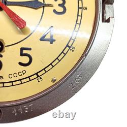 Russian Soviet Vostok Boat Ship Submarine Navy Cabin Maritime Wall Clock USSR