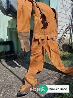 Russian Soviet diver UGK-1 dry type rubber overalls USSR 1960-1980 no used