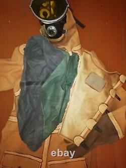 Russian Soviet diver UGK-1 dry type rubber overalls USSR 1960-1980 no used