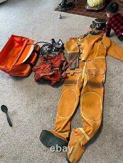 Russian Soviet divers rubber drysuit SGP for rebrether Ida (used)