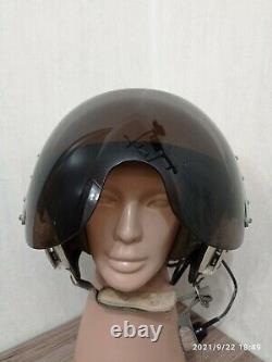 Russian Soviet pilot flight helmet Air Force ZSH-5 Pilot helmet of the USSR