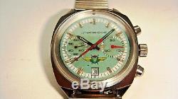 Russian USSR Aviator Pilot Sturmanskie 23j Poljot 2 Register Chronograph Watch