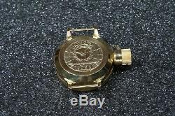 Russian USSR Soviet Divers watch Zlatoust. Amphibia Deep Submarine. Gold Case