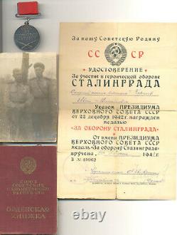 Russian USSR Soviet WWII medal For Combat Service Stalingrad Award