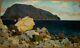 Russian Ukrainian Soviet Oil Painting Impressionism Seascape Black Sea Gurzuf