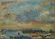 Russian Ukrainian Soviet Oil Painting Impressionism Landscape Sky Horizon
