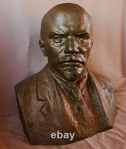Russian Ukrainian Soviet bust head sculpture LENIN XXXXL monumental statue USSR