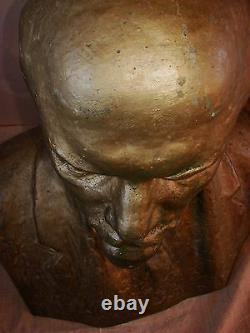 Russian Ukrainian Soviet bust head sculpture LENIN XXXXL monumental statue USSR
