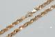 Russian Rose Pink Soviet 14k 585 Gold Rope Lady Diamond Chain Cc019 Low Price