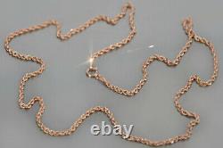 Russian rose pink Soviet 14k 585 gold Rope Lady diamond chain cc019 low price
