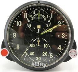 SERVICED! AChS-1 Russian USSR Military Air Force Aircraft Cockpit Clock MIG/SU