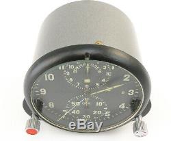 SERVICED! AChS-1 Russian USSR Military Air Force Aircraft Cockpit Clock MIG/SU