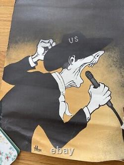 SOVIET RUSSIAN Propaganda Poster Anti-nuclear peace Anti-War USSR vintage 1986