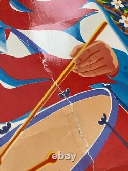 SOVIET RUSSIAN Propaganda Poster Anti-usa peace Anti-War USSR vintage 1986