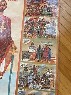SOVIET RUSSIAN Propaganda Poster USSR vintage 1990 alexander