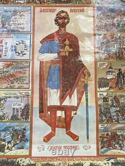 SOVIET RUSSIAN Propaganda Poster USSR vintage 1990 alexander