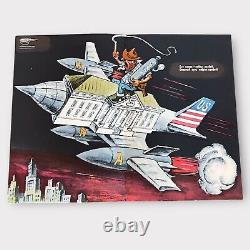 SOVIET RUSSIAN Propaganda Poster US Army USSR vintage 1980s Art