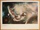 Soviet Russian Poster Spacewalk Ussr Space Painting Illustration Cosmonaut