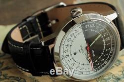 SPUTNIK 24-hour Wrist watch 1957 Soviet Russian history and quality! / Serviced