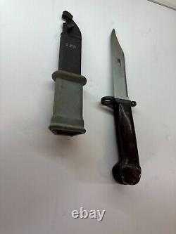 SUPER RARE Tula 1950s Soviet Russia Ak Bayonett Knife Russian With Case