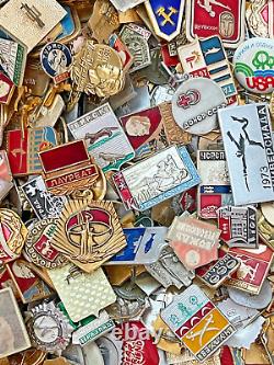 Set 1000 Pcs of LOT COLLECTION RUSSIAN SOVIET BADGE PIN USSR